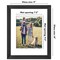 Americanflat Picture Frame with Wide Molding with Mat - Modern Wide Molding Photo Frame - Shatter Resistant Glass - Hanging Hardware - Includes Easel